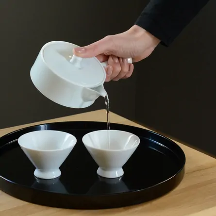 青白磁切立平急須 急須 横手急須 - Sazen Tea