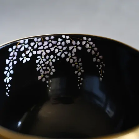 Chawan Kenzan Uchiguro Sakigake Sakura