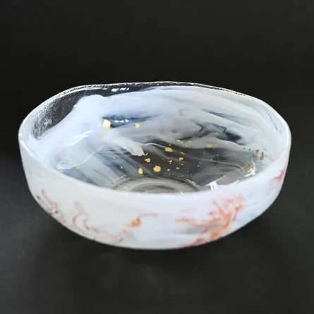 Glass Badarai Chawan Chōjūgiga