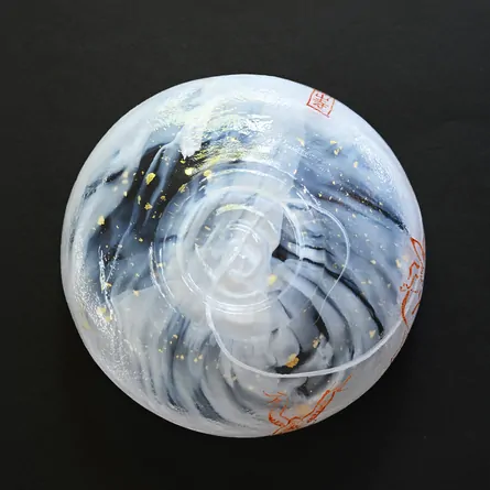 Glass Badarai Chawan Chōjūgiga