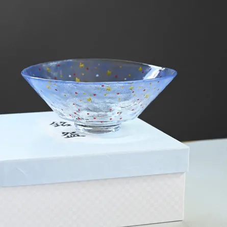 Glass Hira Chawan Hoshizora