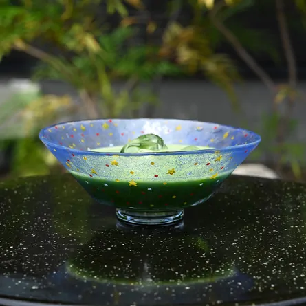 Glass Hira Chawan Hoshizora
