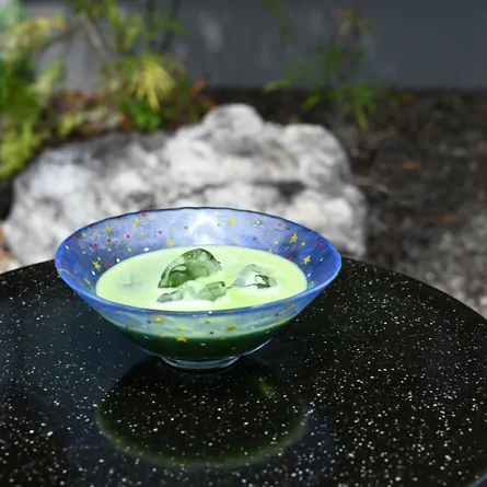 Glass Hira Chawan Hoshizora