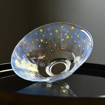 Glass Hira Chawan Hoshizora