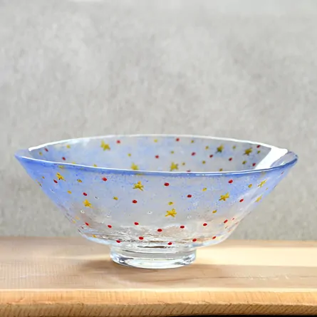 Glass Hira Chawan Hoshizora