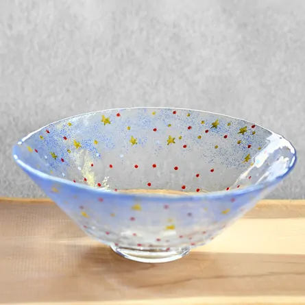 Glass Hira Chawan Hoshizora