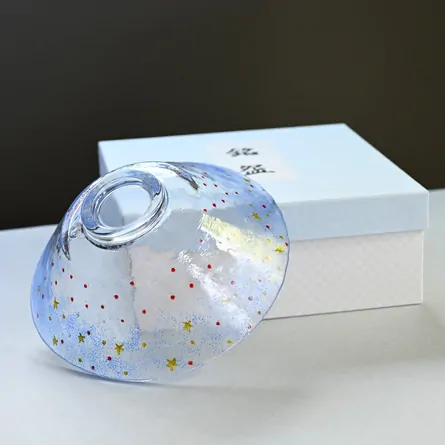 Glass Hira Chawan Hoshizora