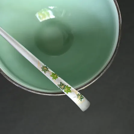 銀地茶杓青楓流水
