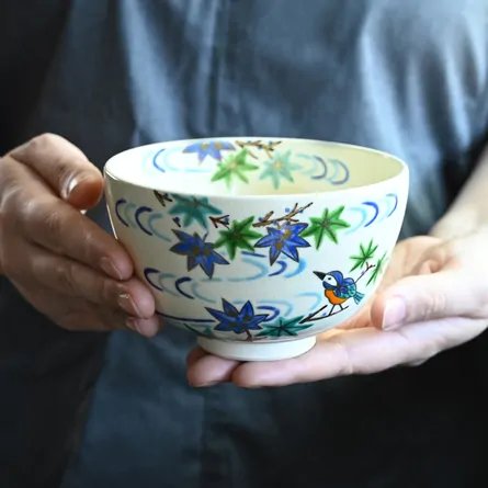 Chawan Ninsei Aokaede ni Kawasemi