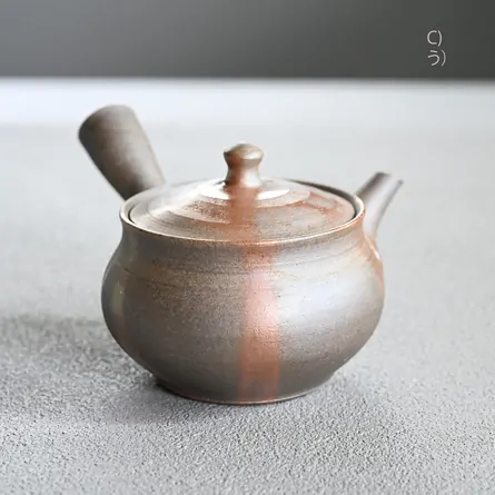 仁 炭化火襷急須