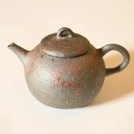 梨皮藻掛け茶銚 