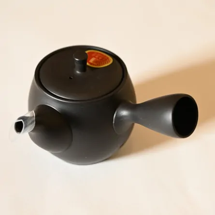 高資 いぶし黒瓜型急須 