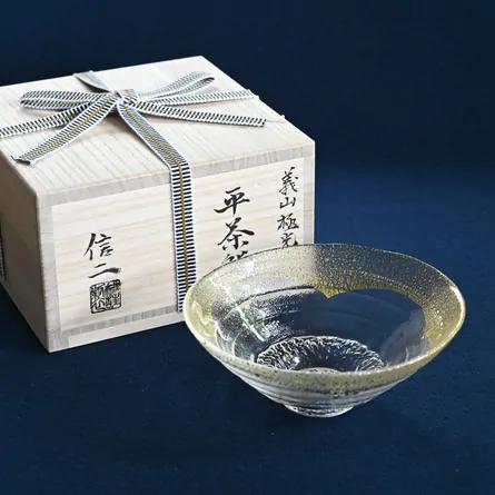 Glass Hira Chawan Aurora