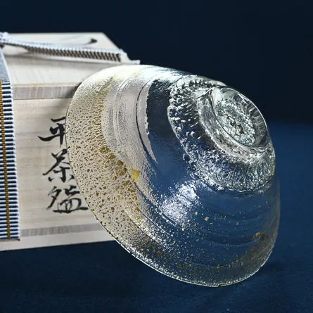 Glass Hira Chawan Aurora