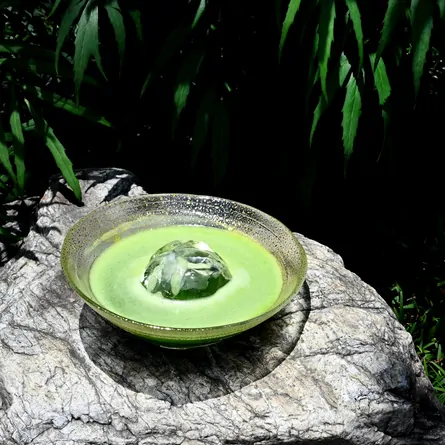 Glass Hira Chawan Aurora