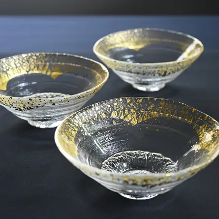 Glass Hira Chawan Aurora