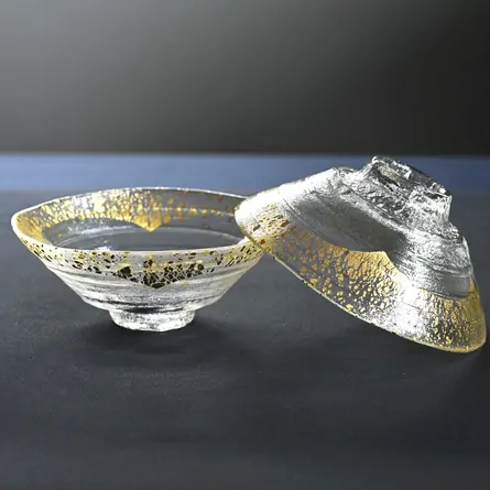 Glass Hira Chawan Aurora