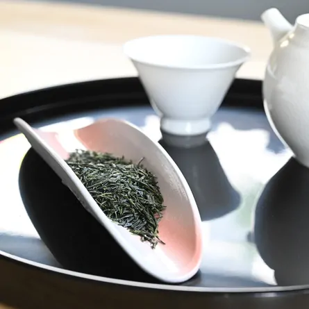 白泥印花茶則 白鷺