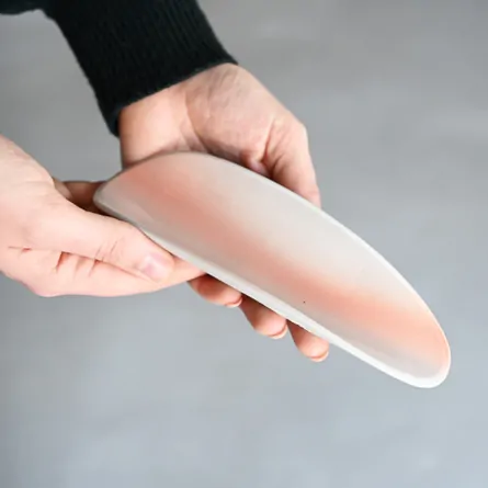 白泥印花茶則 白鷺