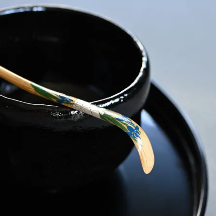 白竹　茶杓　八ツ橋