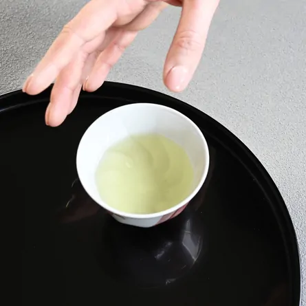  Akae Hosogaki Komon Senchawan