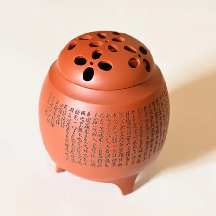 Shudei Incense Burner Heart Sutra