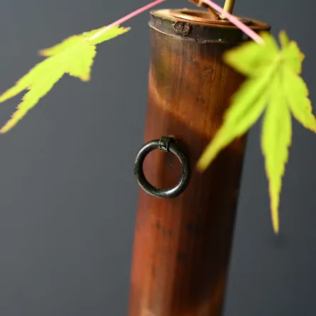 本煤竹一輪挿し