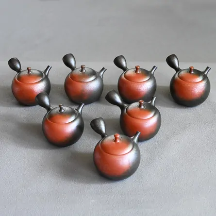 昭龍窯変天目丸型急須