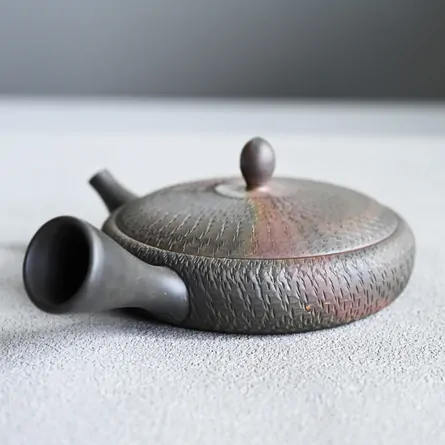 玉光 火窯変極平ビリ急須