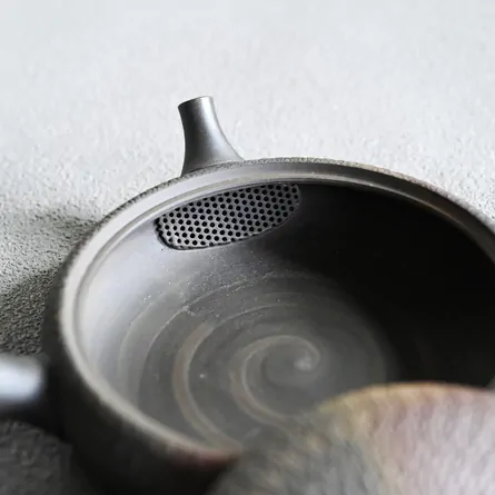 玉光 火窯変極平ビリ急須