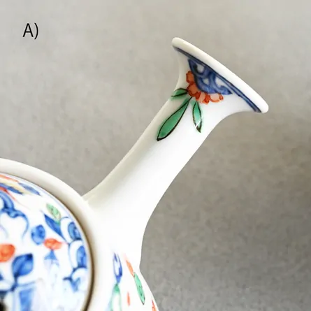 昭阿弥　色絵龍鳳横手急須