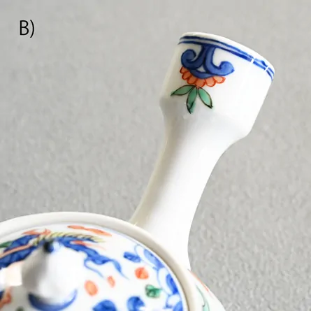 昭阿弥　色絵龍鳳横手急須