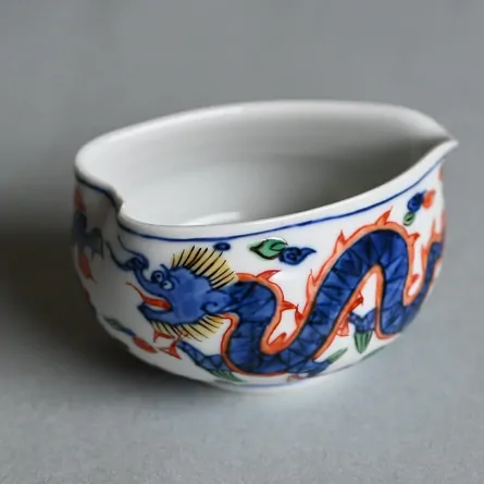 昭阿弥 湯冷し色絵龍