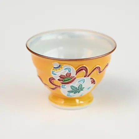 昇峰黄交趾六瓢煎茶碗