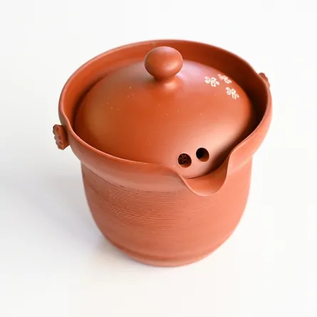 石龍 創作朱泥急須 茶逢 さくら