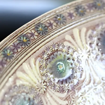 紫彩華紋平茶碗 • コンセプト #3