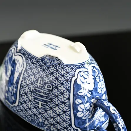 祥瑞小紋詰花鳥紋舟型湯冷まし