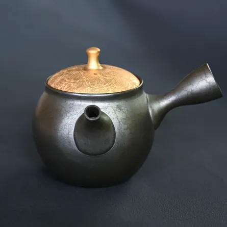 昭龍 天目金蓋茶注 急須 横手急須 - Sazen Tea