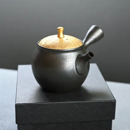昭龍 天目金蓋茶注 急須 横手急須 - Sazen Tea