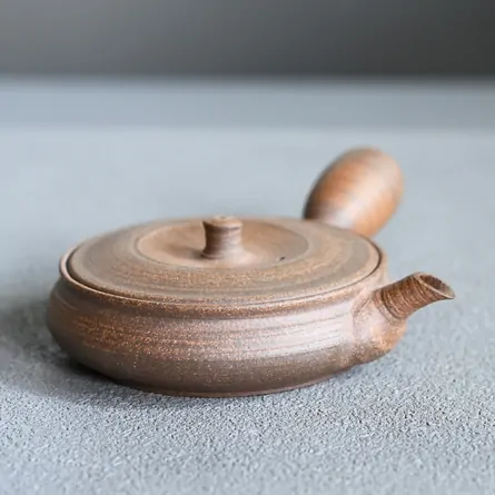  Kohokujyo Yakishime Hiragata Kyusu Small