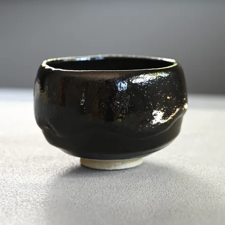 昭楽 黒楽弘入写 寿賀