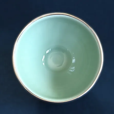 青磁天目茶碗 満月写