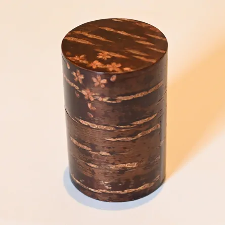 Cherry Bark Tea Caddy Chirashibana Small
