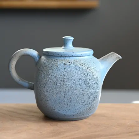 甚秋 空色嵐絞り急須