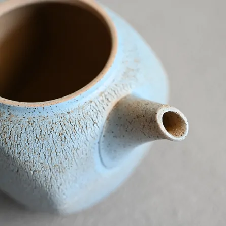 甚秋 空色嵐絞り急須