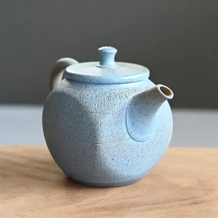 甚秋 空色嵐絞り急須