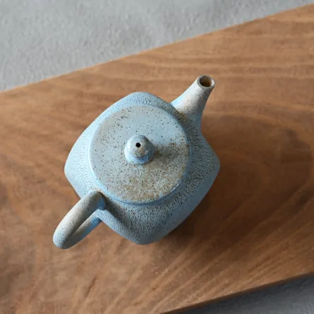 甚秋 空色嵐絞り急須