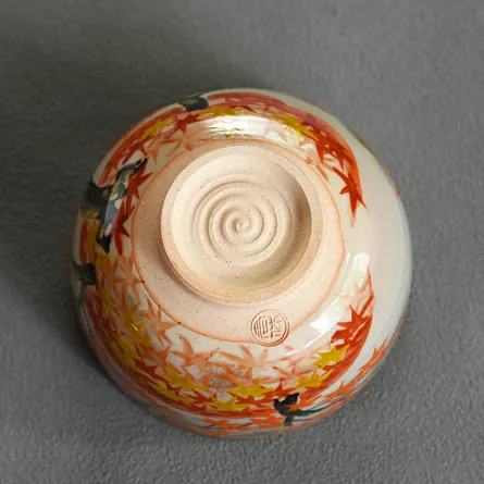 Chawan Kenzan Takao no Momiji