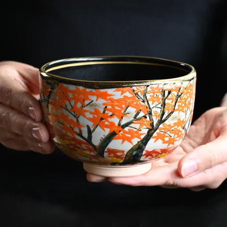 Chawan Kenzan Takao no Momiji