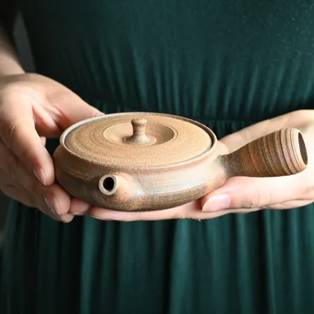 Kohokujo Yakishime Hiragata Kyusu